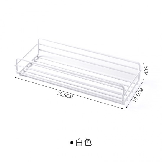 鐵藝無痕置物架 廚房浴室必備收納架 壁掛式置物架