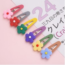 小花造型BB夾 軟陶花朵造型瀏海夾 髮飾 髮夾 小夾子