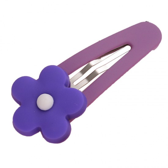 小花造型BB夾 軟陶花朵造型瀏海夾 髮飾 髮夾 小夾子