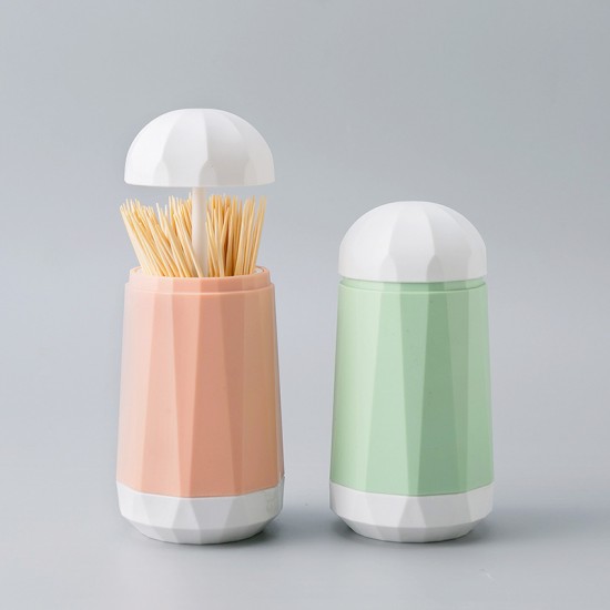 按壓式自動牙籤收納罐 創意牙籤收納盒 居家必備牙籤的家 牙籤罐