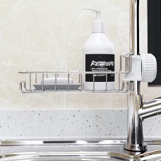 不鏽鋼水龍頭置物架 家用廚房抹布瀝水架 水槽收納架