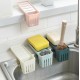 廚房吸盤水槽瀝水架 水槽海綿收納籃 菜瓜布置物籃 置物架 收納架