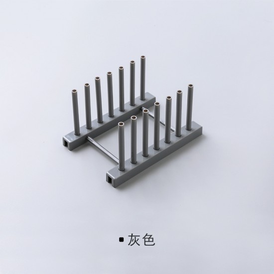 多用途碗盤瀝水架 可拆式鍋蓋收納架 碗盤塑膠瀝水置物架
