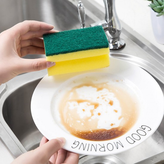 工字海棉雙面菜瓜布 廚房洗碗必備海綿瓜布 海綿清潔瓜布