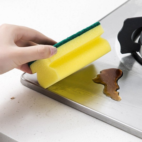 工字海棉雙面菜瓜布 廚房洗碗必備海綿瓜布 海綿清潔瓜布