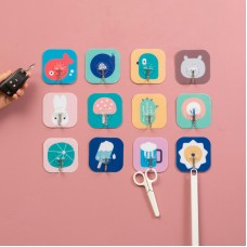 可愛多功能無痕黏貼掛勾 壁掛式創意小掛鉤 廚房浴室必備掛鉤