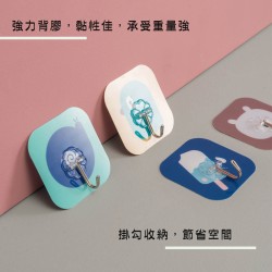 可愛多功能無痕黏貼掛勾 壁掛式創意小掛鉤 廚房浴室必備掛鉤