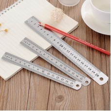 不鏽鋼直尺 辦公文具必備鐵尺 金屬15cm20cm30cm直尺