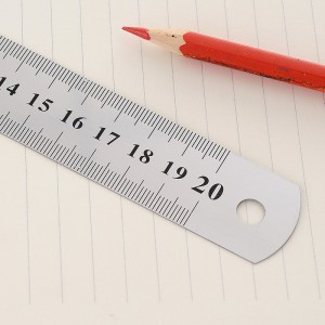 不鏽鋼直尺 辦公文具必備鐵尺 金屬15cm20cm30cm直尺