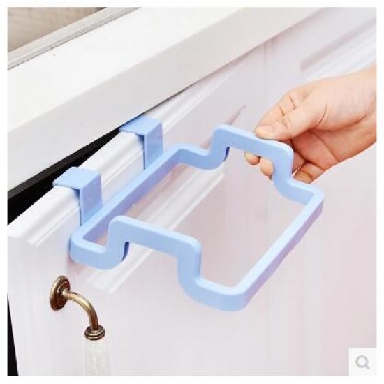 門背式手提垃圾袋支架 櫥櫃抹布掛架 廚房必備掛架 收納架