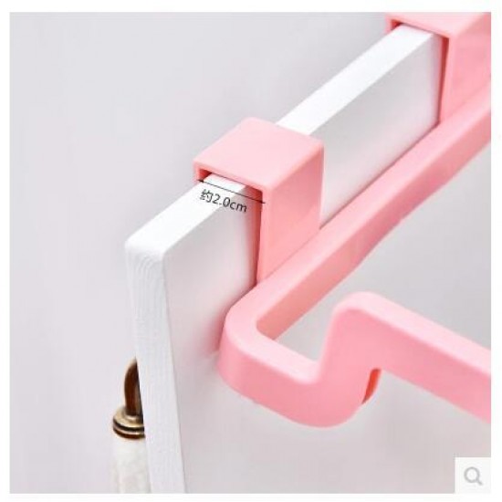 門背式手提垃圾袋支架 櫥櫃抹布掛架 廚房必備掛架 收納架