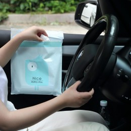 一次性黏貼式垃圾袋 可愛黏貼式防水垃圾收納袋 車用垃圾袋 15個裝