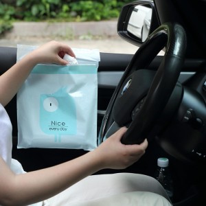 一次性黏貼式垃圾袋 可愛黏貼式防水垃圾收納袋 車用垃圾袋 15個裝