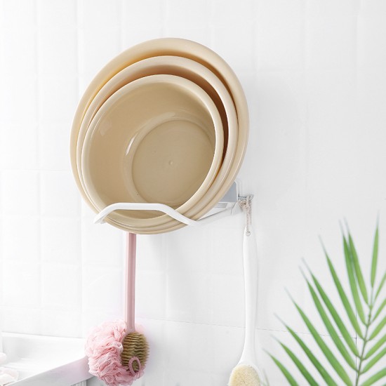 無痕壁掛式臉盆收納架 強力無痕臉盆掛架 浴室必備置物架