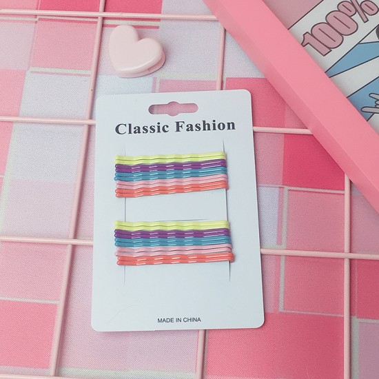 時尚糖果色一字夾 甜美瀏海小髮夾 繽紛糖果色夾子