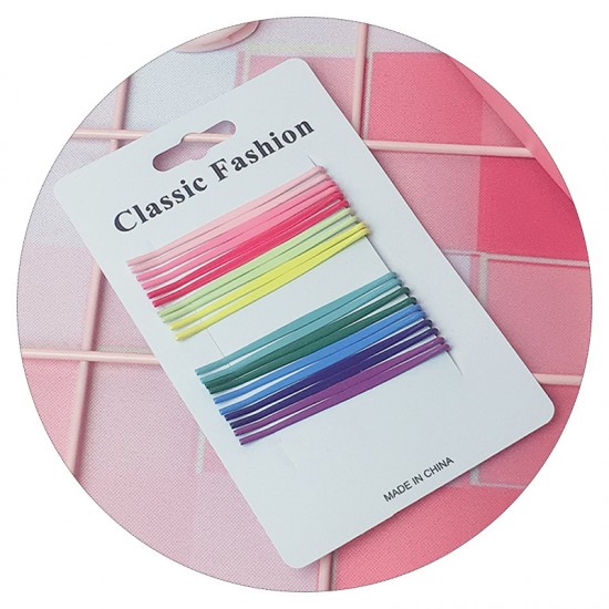 時尚糖果色一字夾 甜美瀏海小髮夾 繽紛糖果色夾子