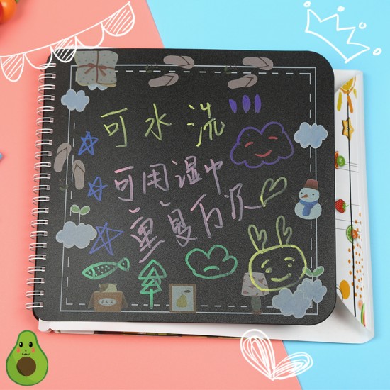 可重複使用繪畫本 水洗材質畫冊 方便攜帶可擦畫本