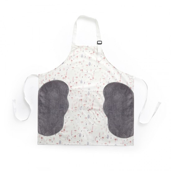 創意防水可擦手圍裙 廚房必備防水防油圍裙 時尚可擦手圍裙