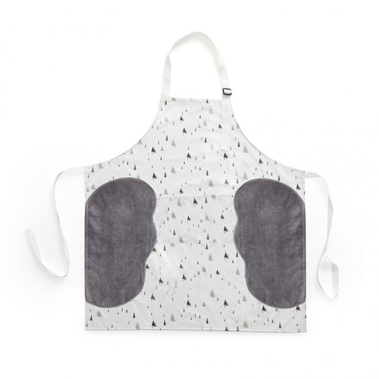 創意防水可擦手圍裙 廚房必備防水防油圍裙 時尚可擦手圍裙