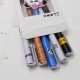 創意熊貓表情中性筆 創意文字黑色原子筆 熊貓頭中性筆 5支裝