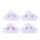表情雲朵造型掛勾 可愛造型強力黏貼掛鉤 門後表情掛鈎 4個裝