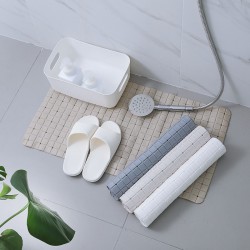 浴室防滑地墊 立體方格紋路防滑地墊 浴室必備沐浴腳踏墊