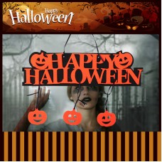 萬聖節南瓜門牌吊飾 派對必備門牌裝飾道具 創意門牌掛飾