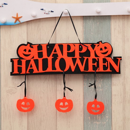 萬聖節南瓜門牌吊飾 派對必備門牌裝飾道具 創意門牌掛飾