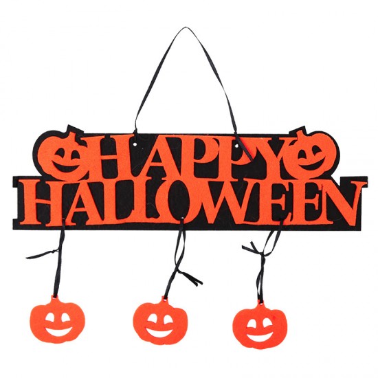 萬聖節南瓜門牌吊飾 派對必備門牌裝飾道具 創意門牌掛飾