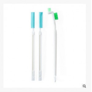 奶瓶保溫瓶溝槽清潔刷 創意杯蓋瓶口隙縫清潔刷組 廚房必備洗杯刷三件組