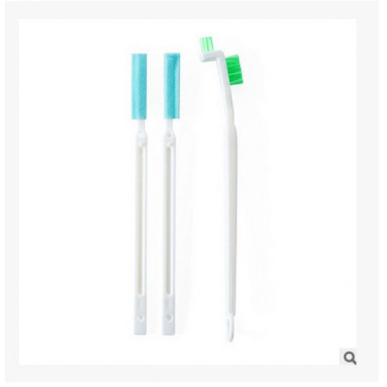 奶瓶保溫瓶溝槽清潔刷 創意杯蓋瓶口隙縫清潔刷組 廚房必備洗杯刷三件組