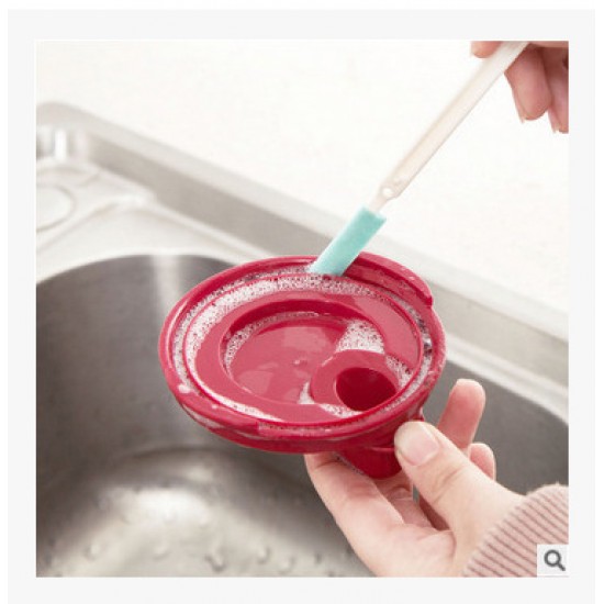 奶瓶保溫瓶溝槽清潔刷 創意杯蓋瓶口隙縫清潔刷組 廚房必備洗杯刷三件組