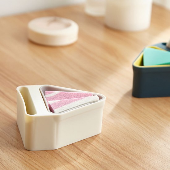 美妝蛋粉撲收納盒 透氣粉撲彩妝蛋收納架 旅行必備粉撲收納盒