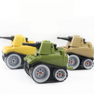 坦克車造型削筆器 學生文具必備 創意DIY組裝削鉛筆器