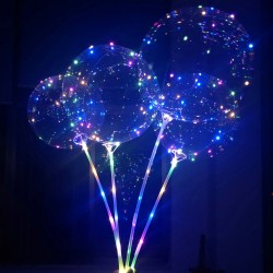 LED閃光20吋波波球 超夯LED燈光氣球 發光圓型氣球