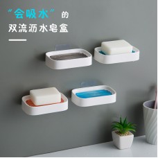 雙層瀝水肥皂盒 創意浴室瀝水香皂盒 廚房必備瀝水置物架