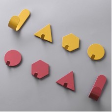 創意幾何造型小掛鈎 北歐鐵工藝造型掛勾 居家裝飾牆壁掛鉤