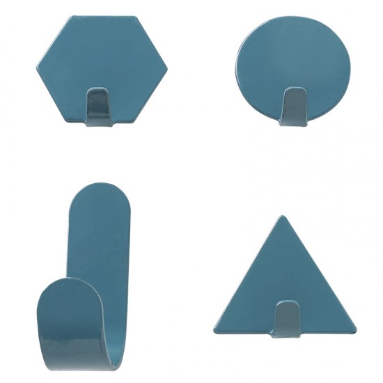 創意幾何造型小掛鈎 北歐鐵工藝造型掛勾 居家裝飾牆壁掛鉤