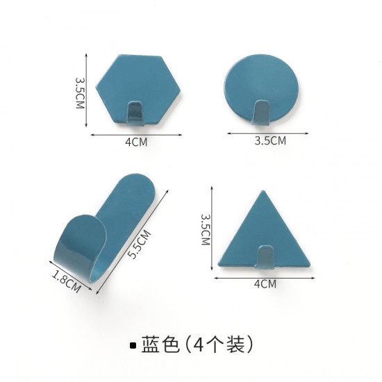創意幾何造型小掛鈎 北歐鐵工藝造型掛勾 居家裝飾牆壁掛鉤