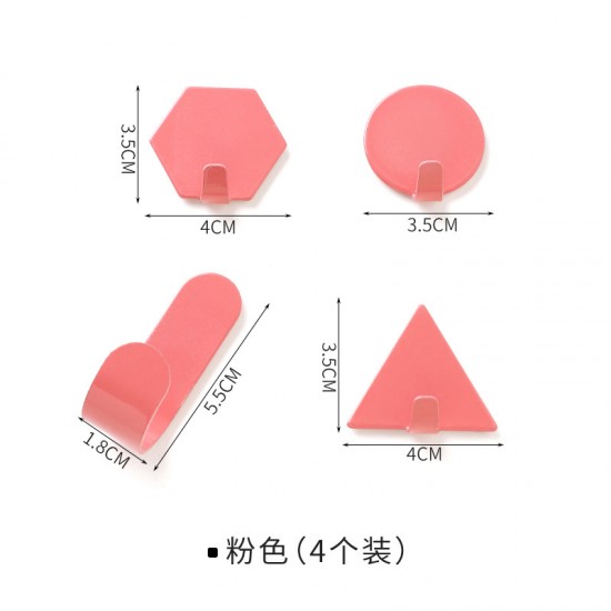 創意幾何造型小掛鈎 北歐鐵工藝造型掛勾 居家裝飾牆壁掛鉤