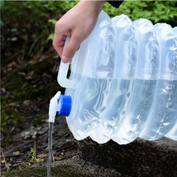 戶外必備PE伸縮水桶 方便攜帶10L摺疊水桶 折疊水桶 登山露營必備水桶