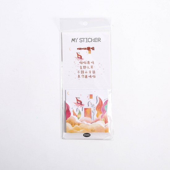 原創分層組合式便利貼 創意可愛造型N次貼 花朵少年系列便利貼