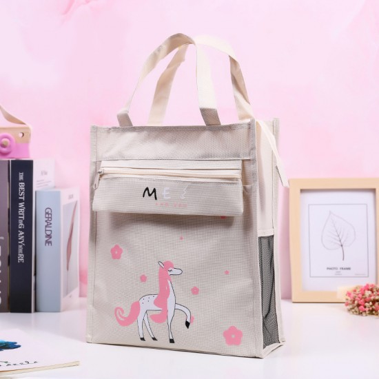 多功能手提補習袋 可愛美術補習袋 學生必備手提袋