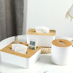 簡約抽取式竹木面紙盒 居家必備多款造型衛生紙盒 收納盒