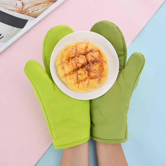 微波爐隔熱手套 繽紛棉麻烘焙手套 烘焙燒烤防燙手套 單入