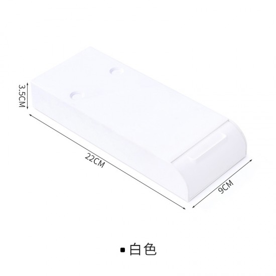 桌下抽屜式雜物收納盒 隱藏黏貼式筆筒 辦公文具收納盒