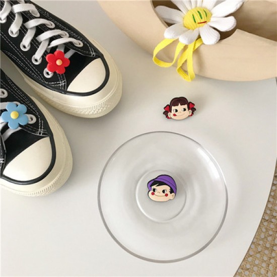 小清新花朵鞋扣 創意立體帆布鞋裝飾配件 可愛小花朵造型鞋帶裝飾