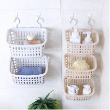 鏤空掛式收納籃 廚房浴室必備小掛籃 創意零食置物籃 掛籃