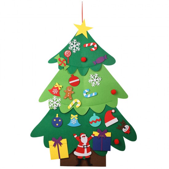 DIY無紡布聖誕樹 任意黏貼創意聖誕樹 聖誕節必備裝飾 櫥窗裝飾