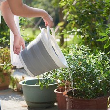 可折疊矽膠收納水桶 戶外必備收納桶 10L大號摺疊水桶